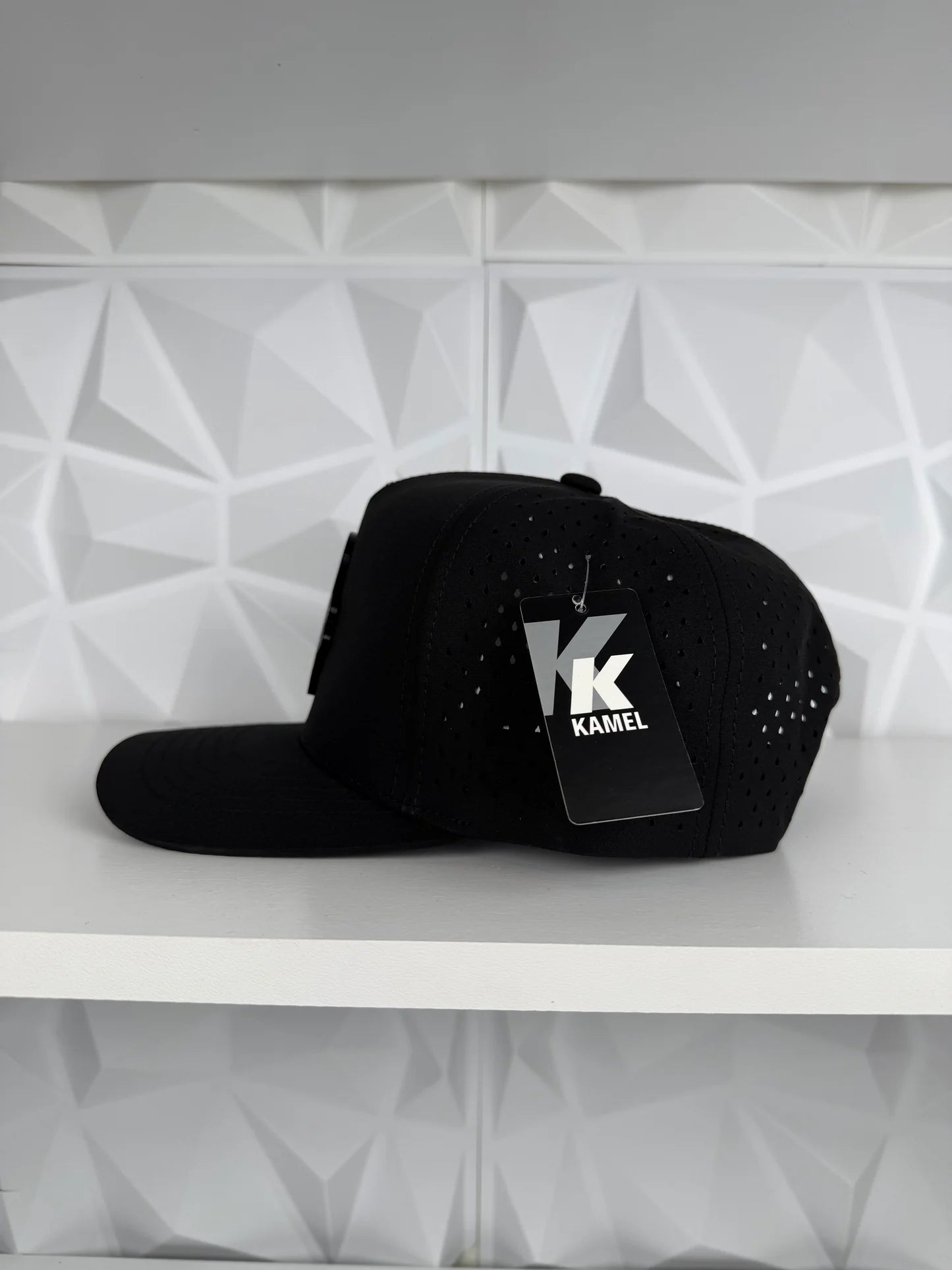San Judas Black Plate SnapBack Cap-Black
