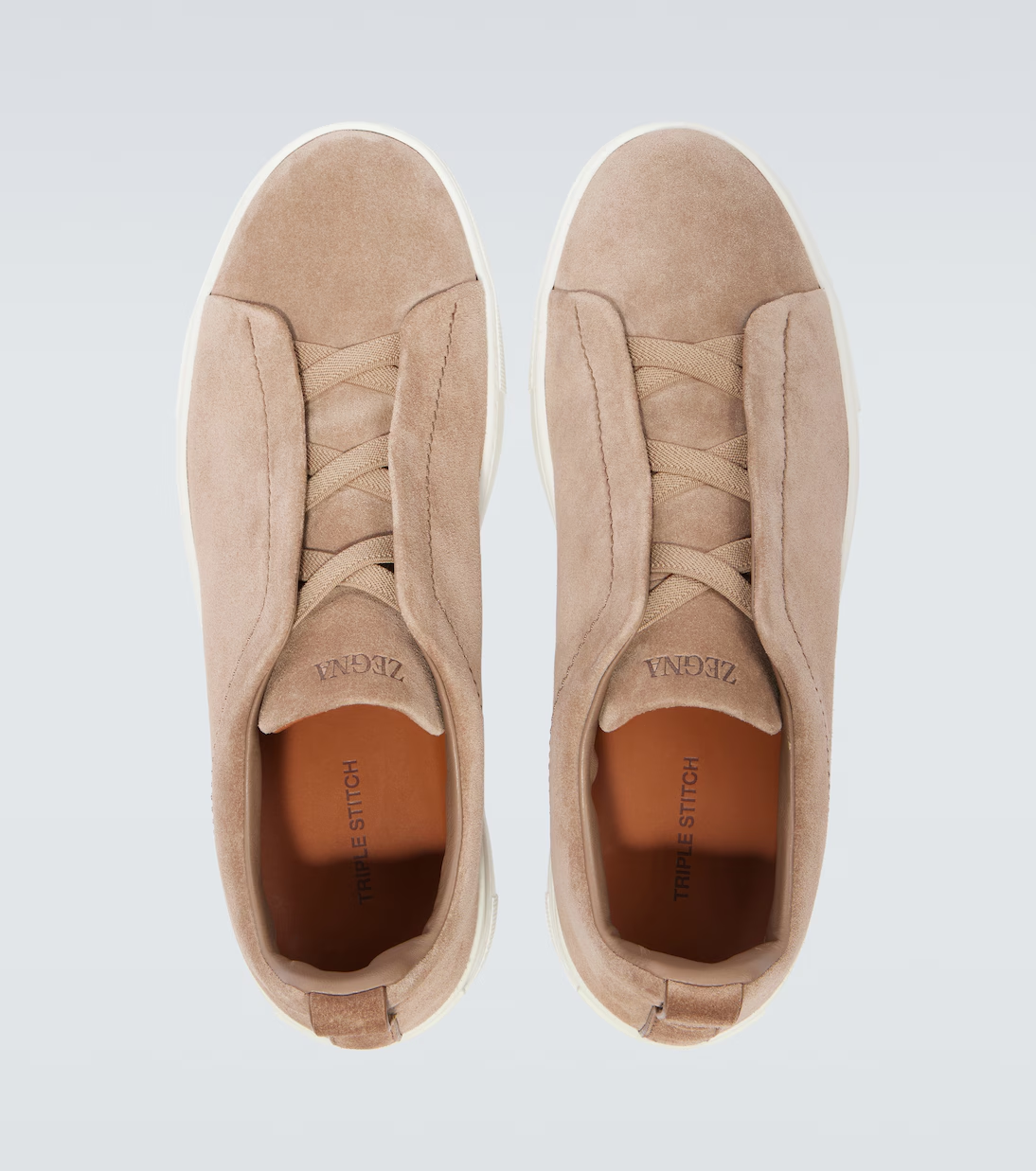 Triple Stitch suede sneakers