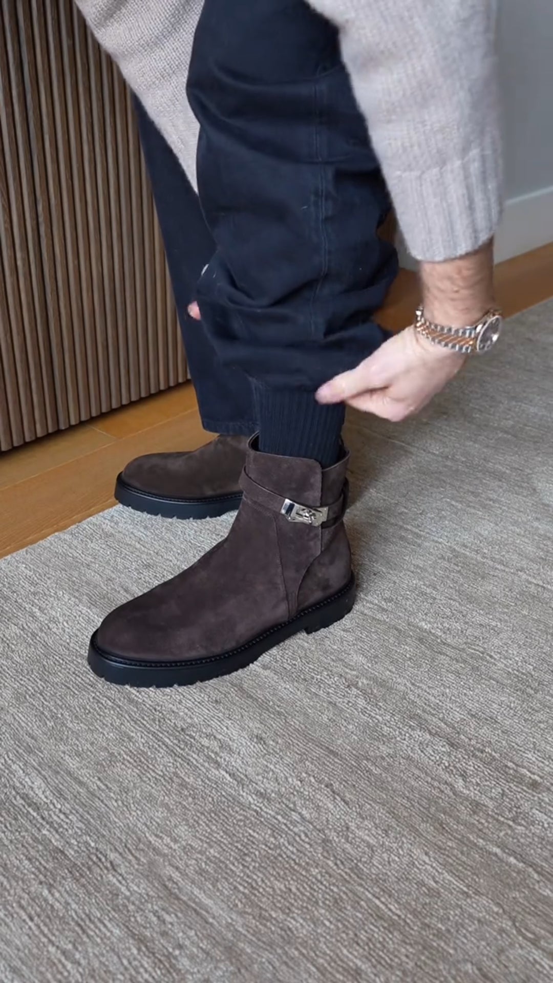 Men's Brown Suede Ankle Boots