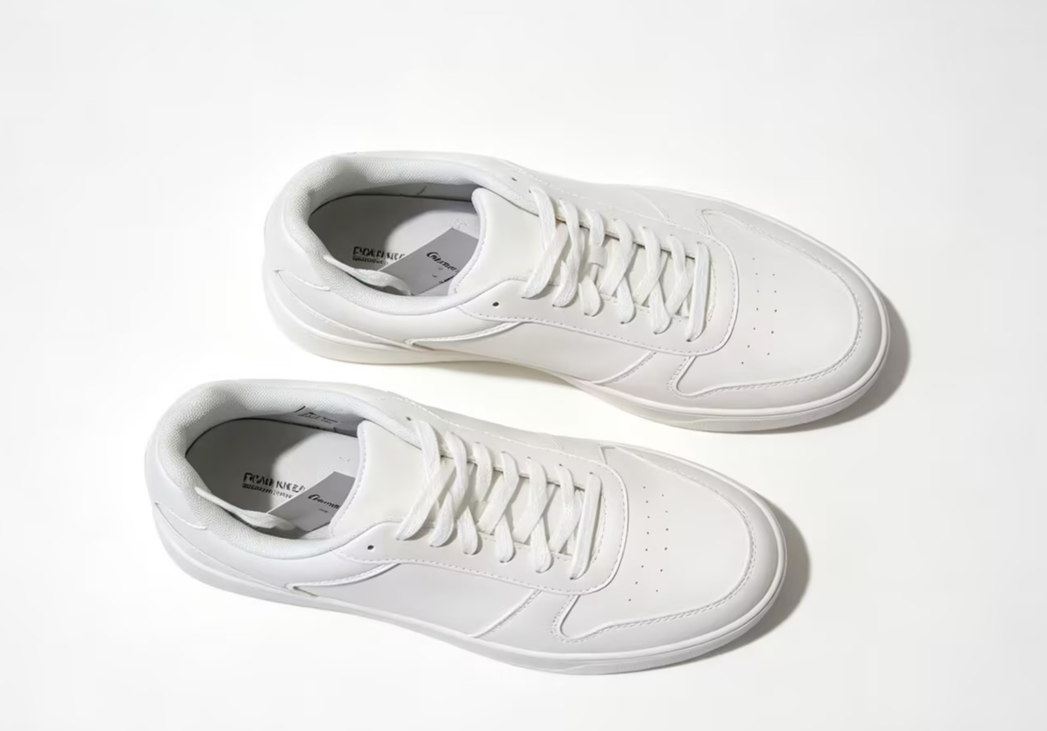 White Casual Court Low-Top Sneakers