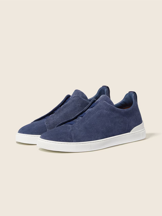 Utility Blue Suede Triple Stitch Sneakers