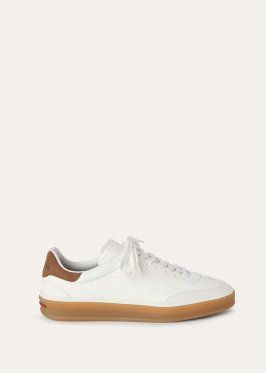 Layered Leather Suede Sneakers