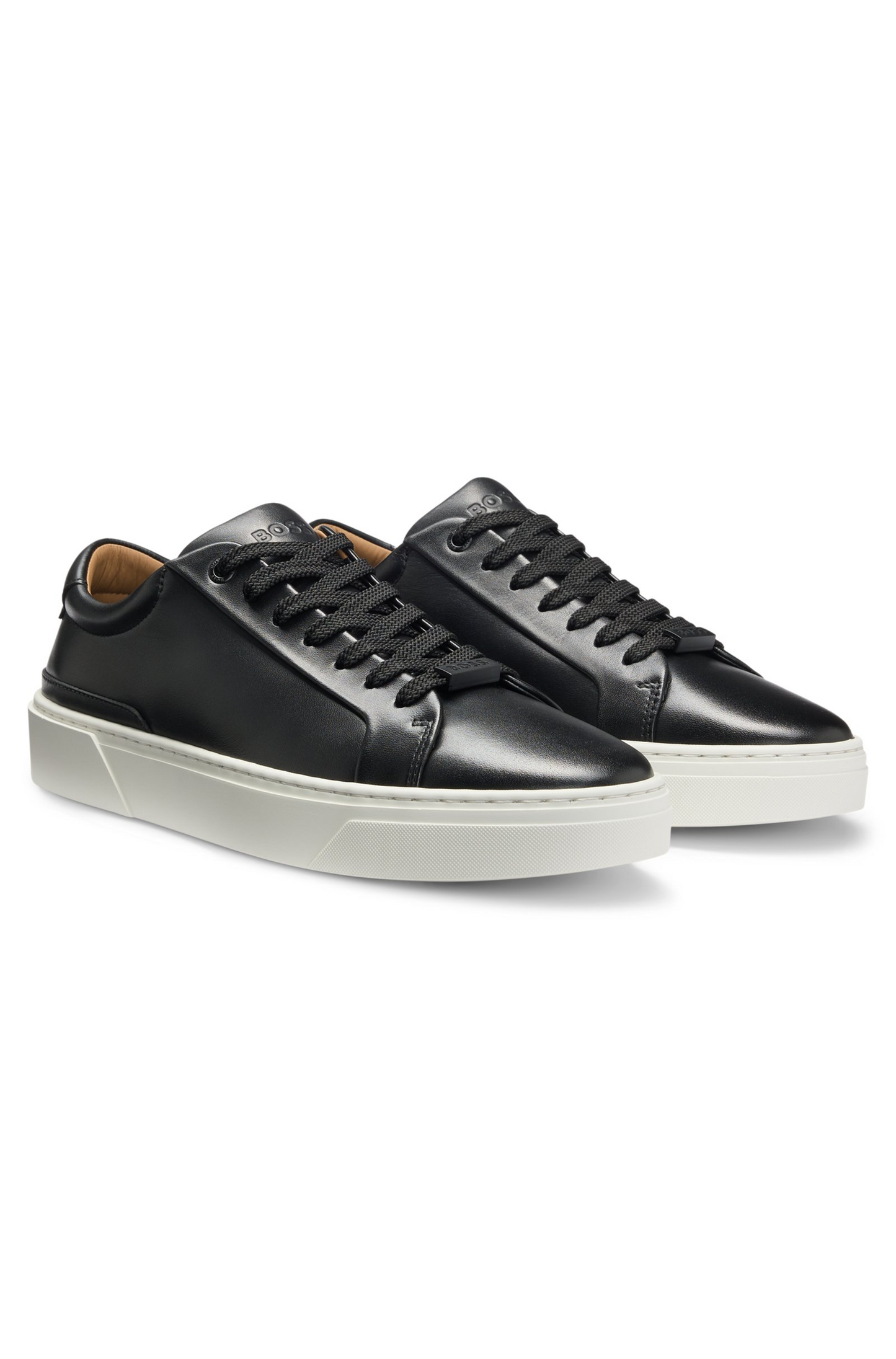 Premium Leather Low-Top Trainers
