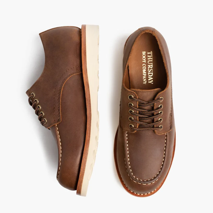 Adobe Leather Moc Toe Casual Shoes