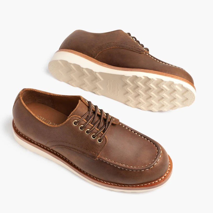 Adobe Leather Moc Toe Casual Shoes