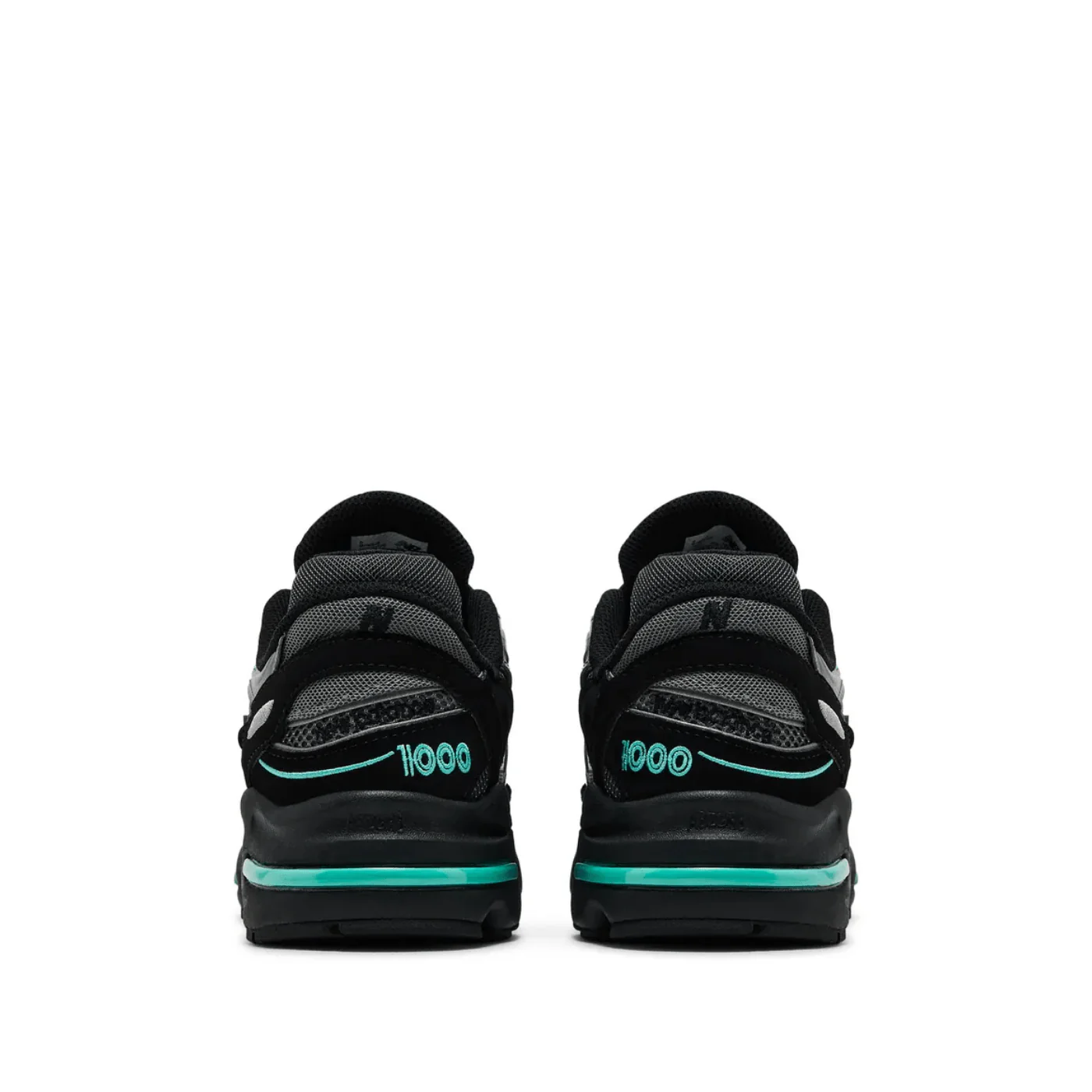 Black Teal Retro Lightweight Comfort Shoes