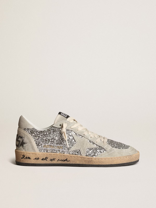 Silver Grey Retro Sneakers