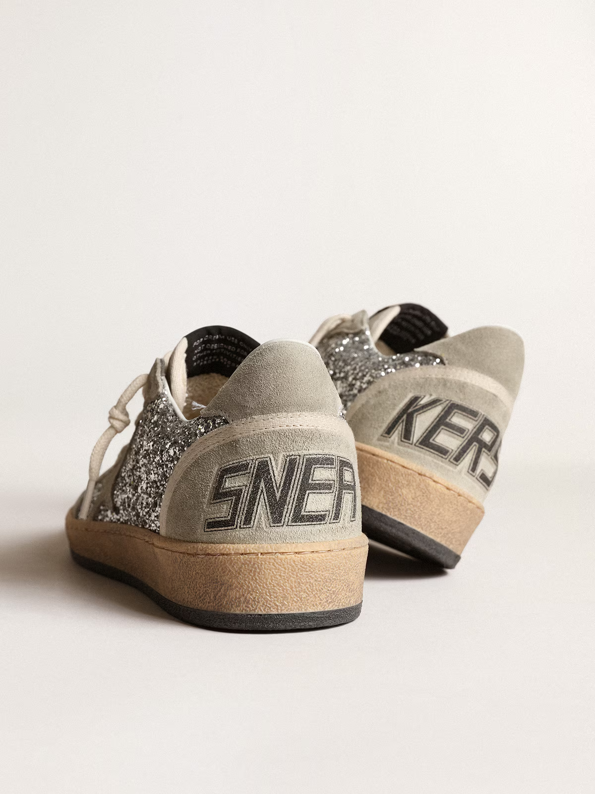 Silver Grey Retro Sneakers