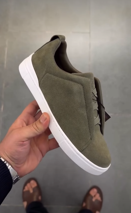 Triple Stitch Suede Sneakers