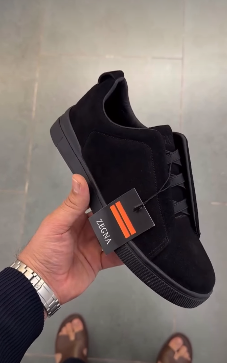 Triple Stitch Suede Sneakers