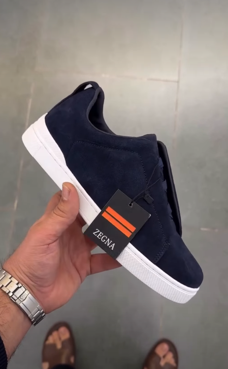 Triple Stitch Suede Sneakers