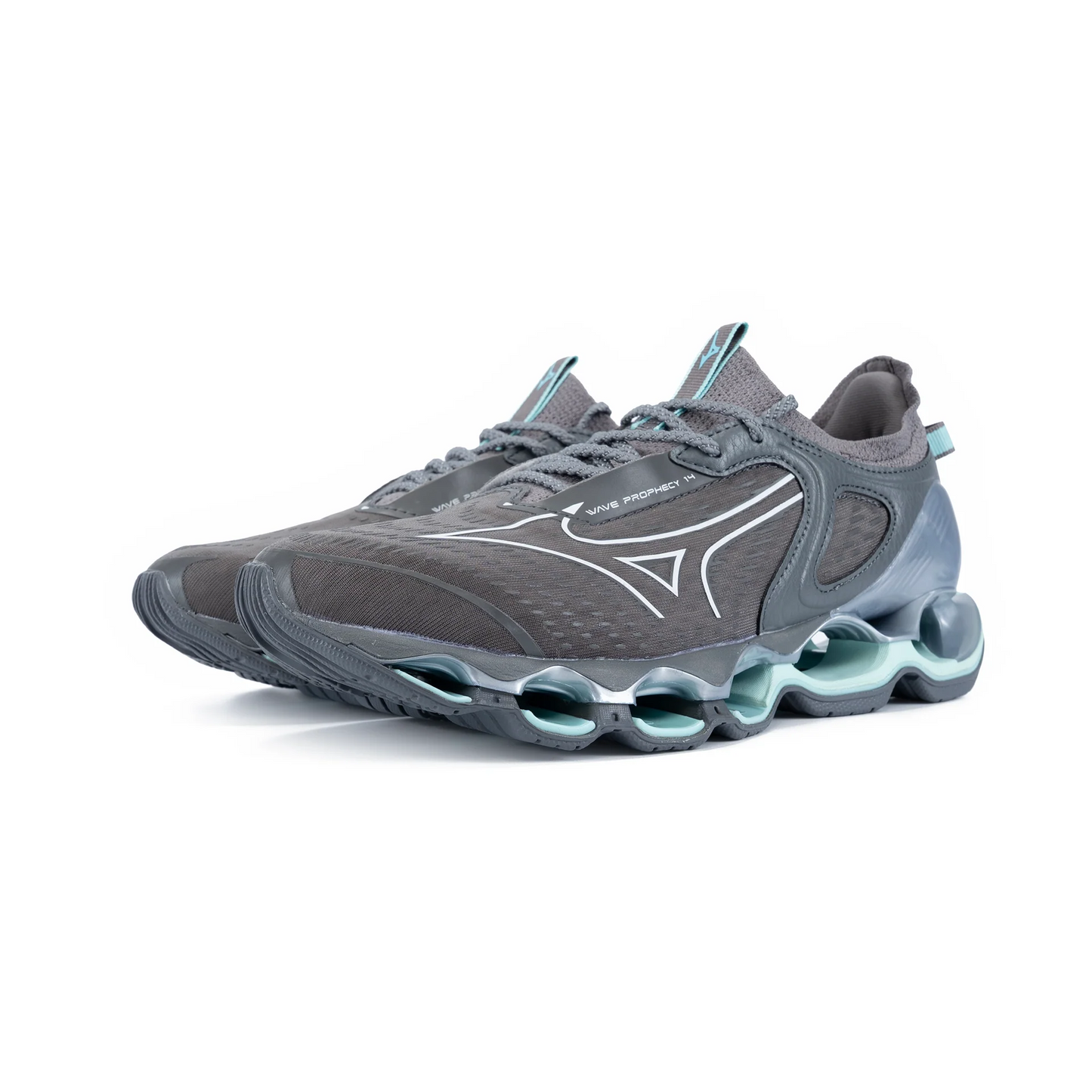 Grey Mint Wave Sneakers