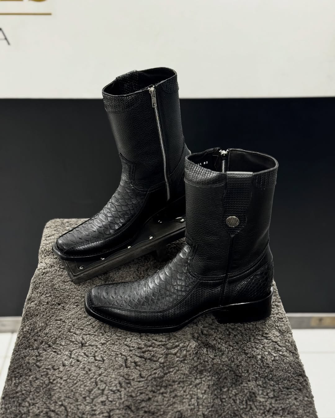Men's Vintage Python Cowboy Boots