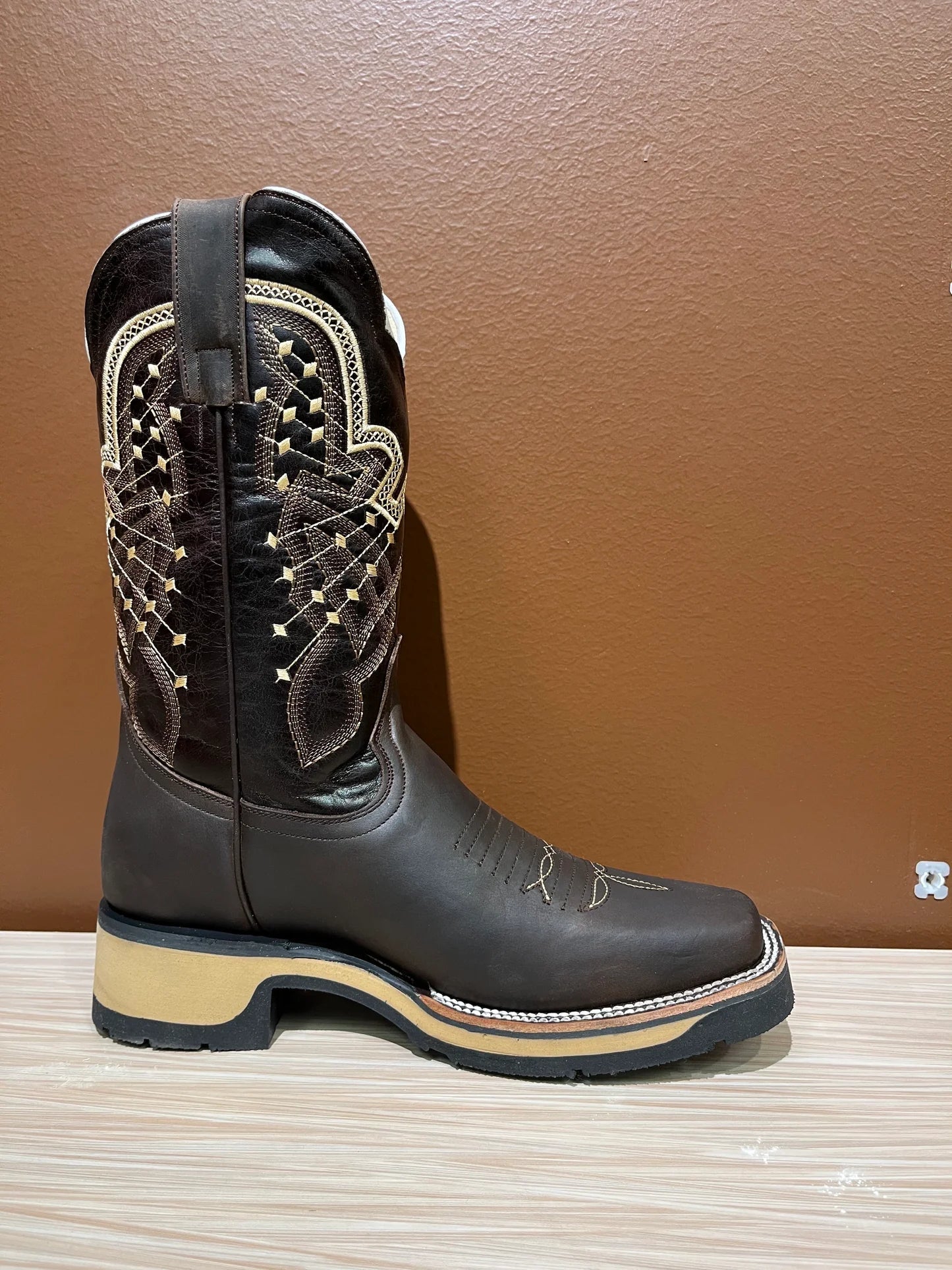 Retro Cowhide Cowboy Boots