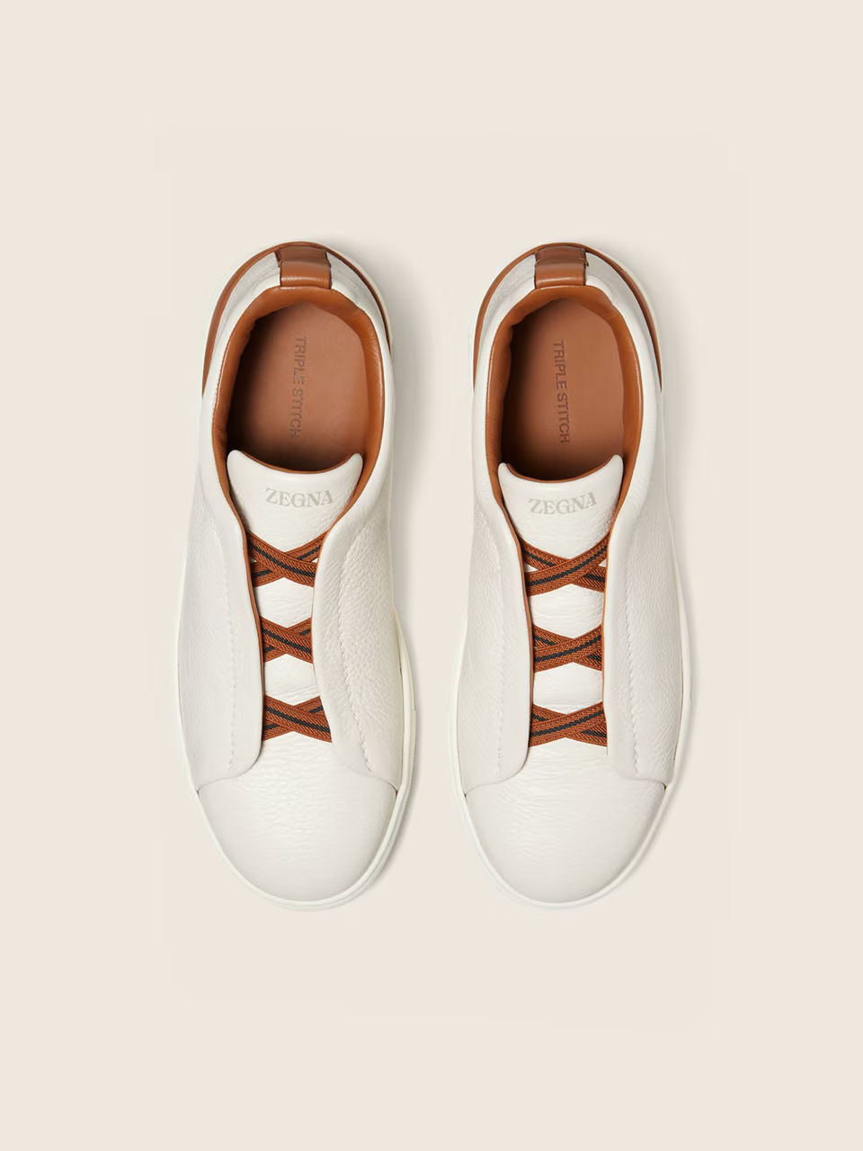 Deerhide Triple Stitching Sneakers