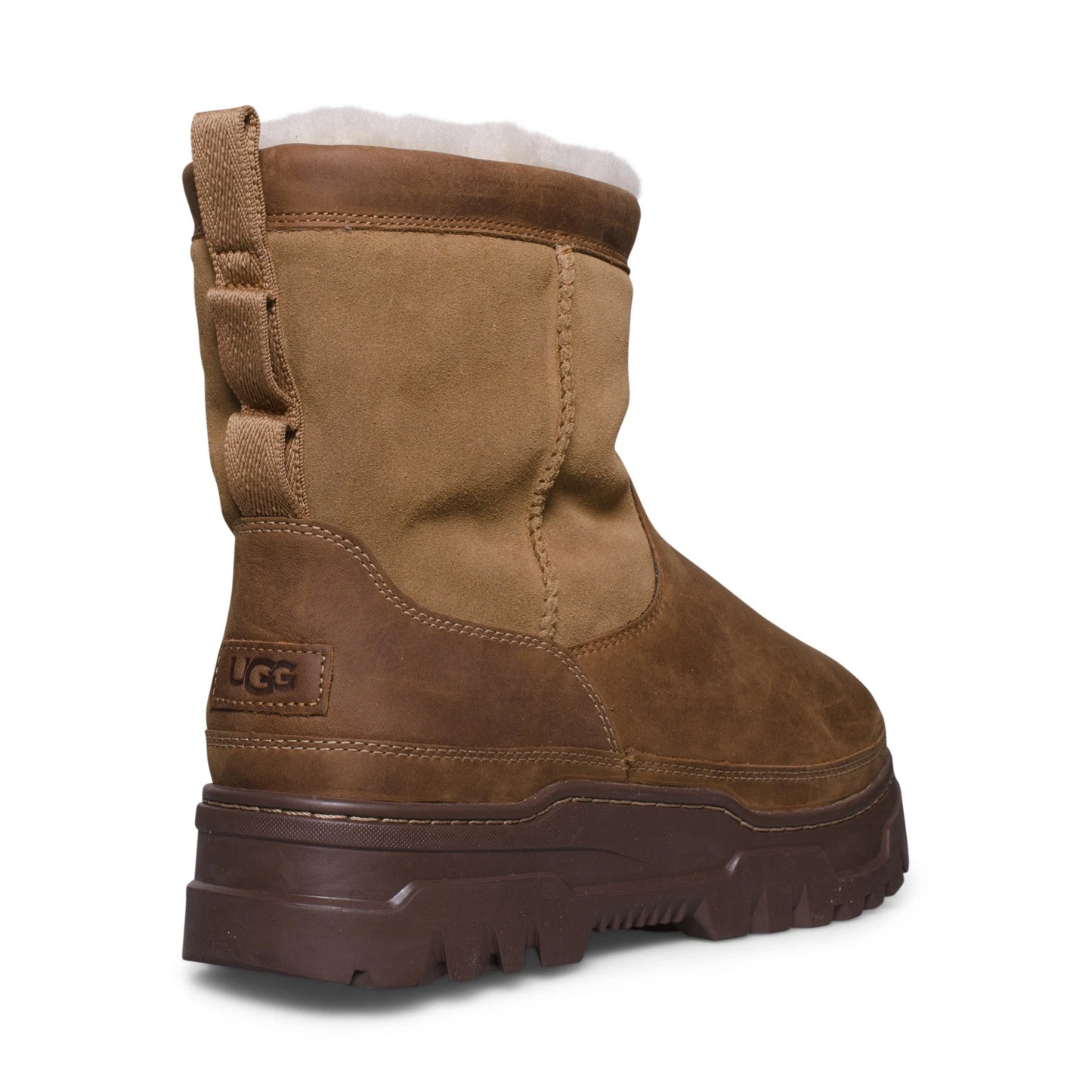 Chestnut leather men's boots