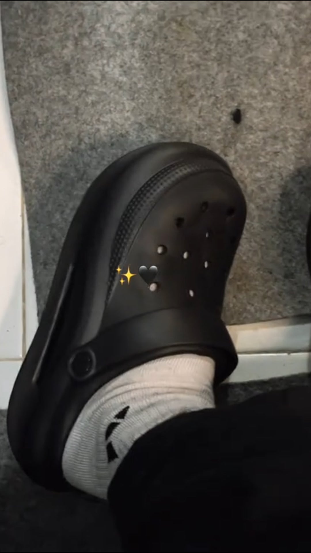Black streamlined aerodynamic slippers