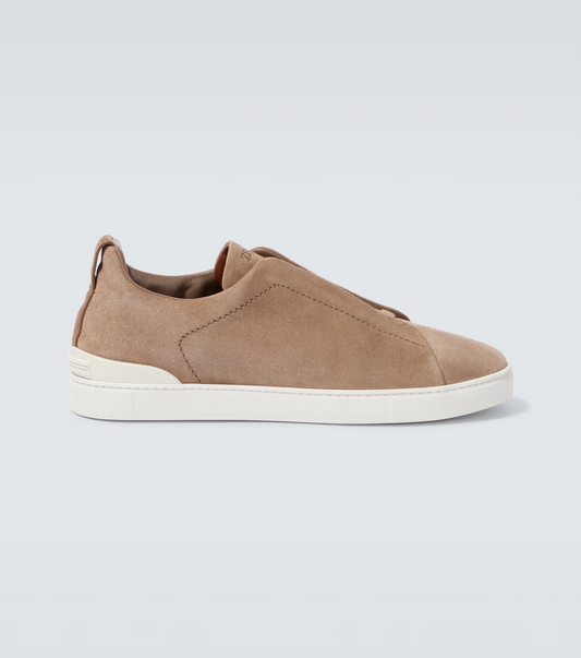 Triple Stitch suede sneakers