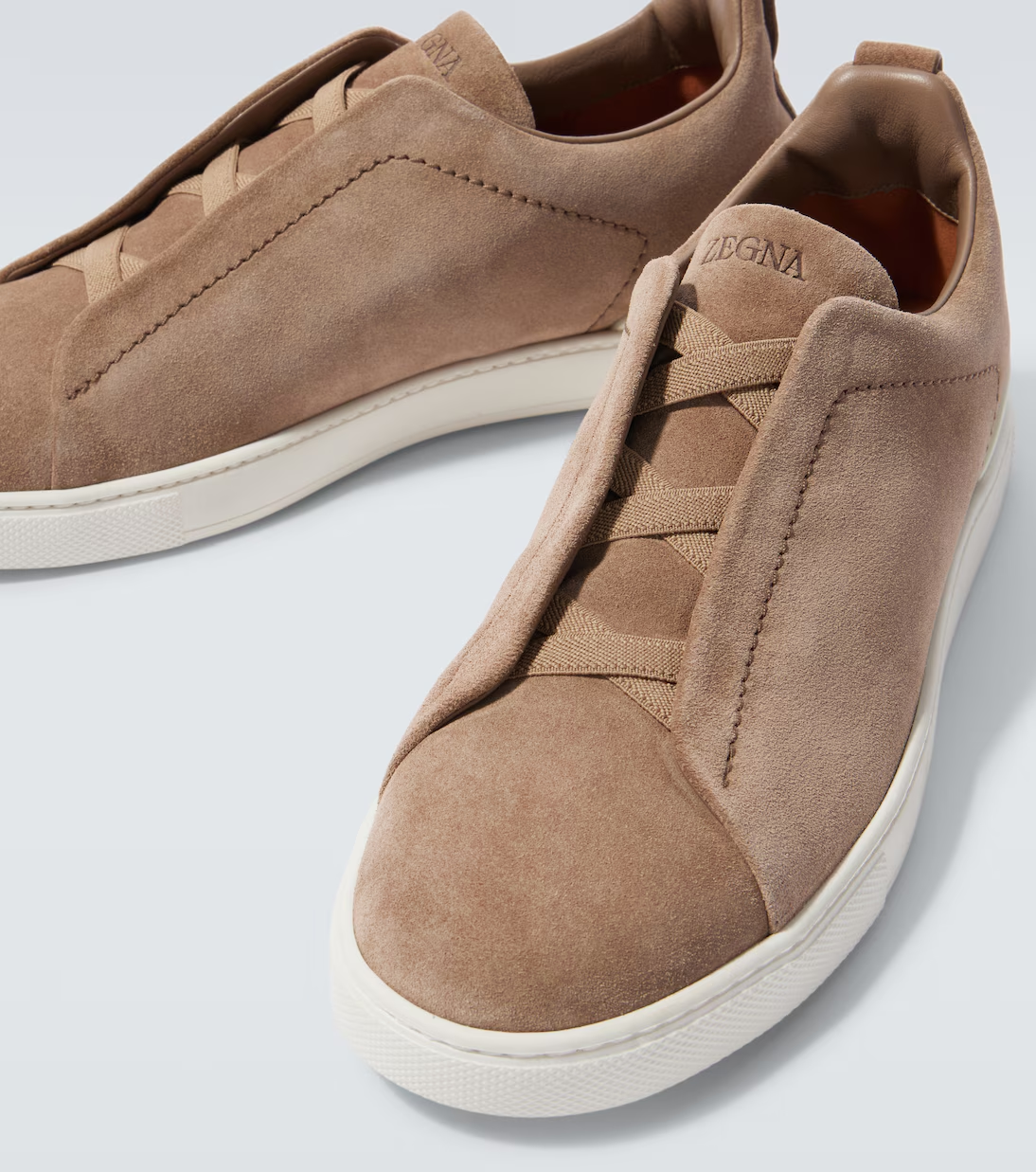 Triple Stitch suede sneakers