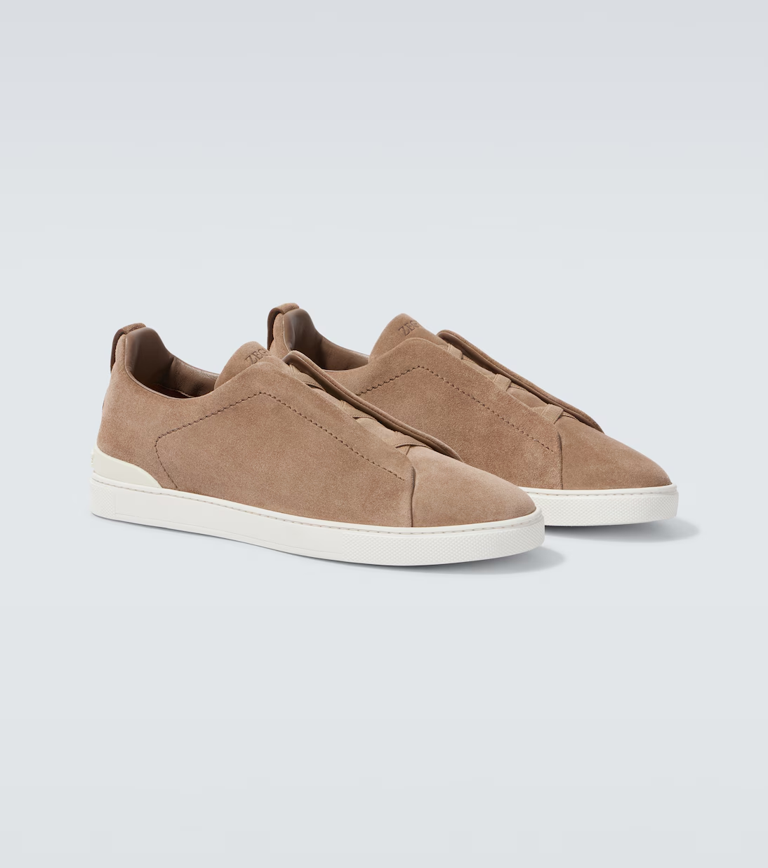 Triple Stitch suede sneakers