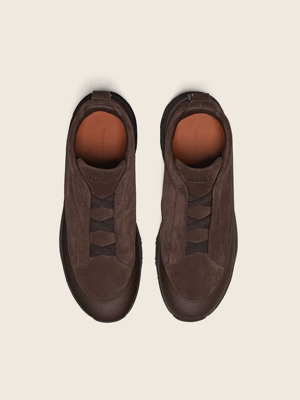 Dark Brown Leather Sneakers