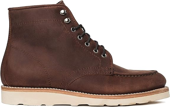 Men's Diplomat Moc Toe Leather Boot