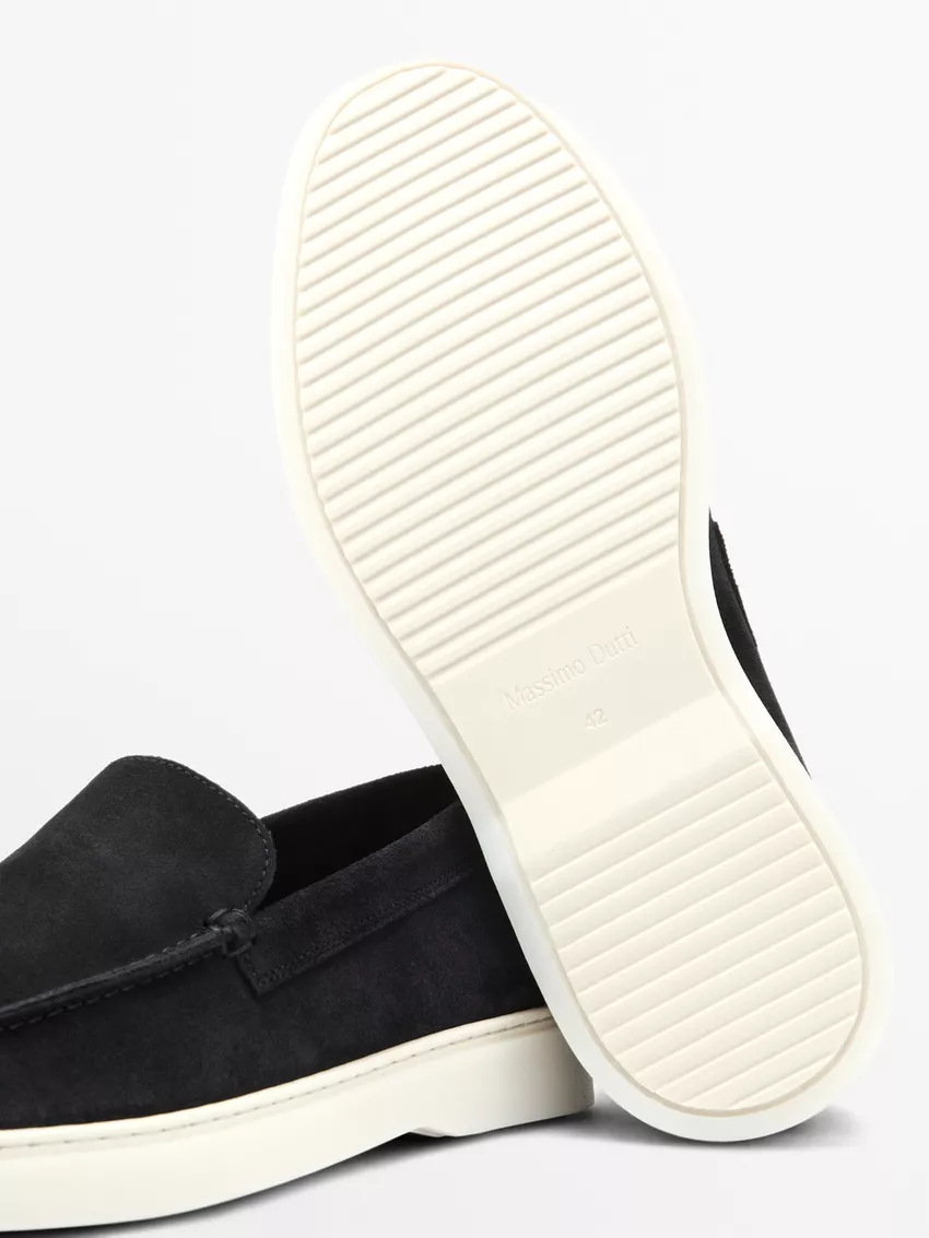 Men's suede loafers