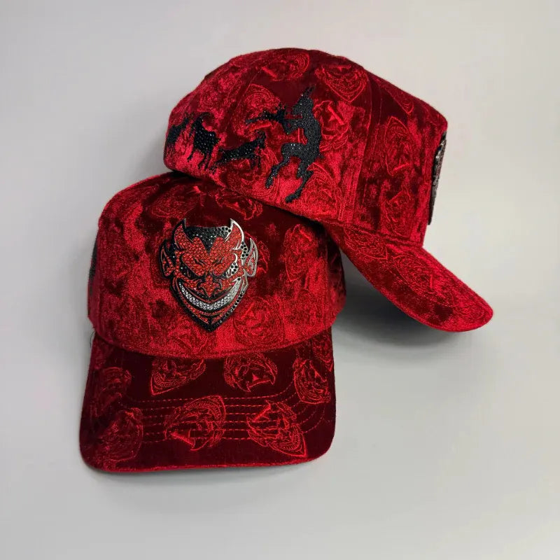 LUCIFER U2 Velvet Baseball Cap(⏰$20 off in the last week!)