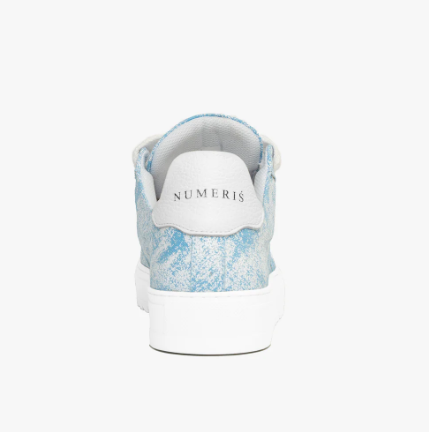 Unique Dyed Canvas Leather Toe Sneakers