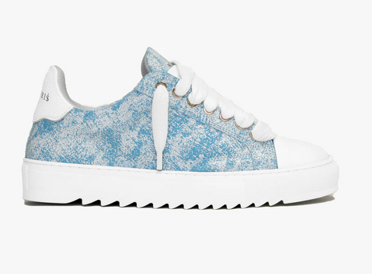 Unique Dyed Canvas Leather Toe Sneakers