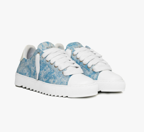 Unique Dyed Canvas Leather Toe Sneakers