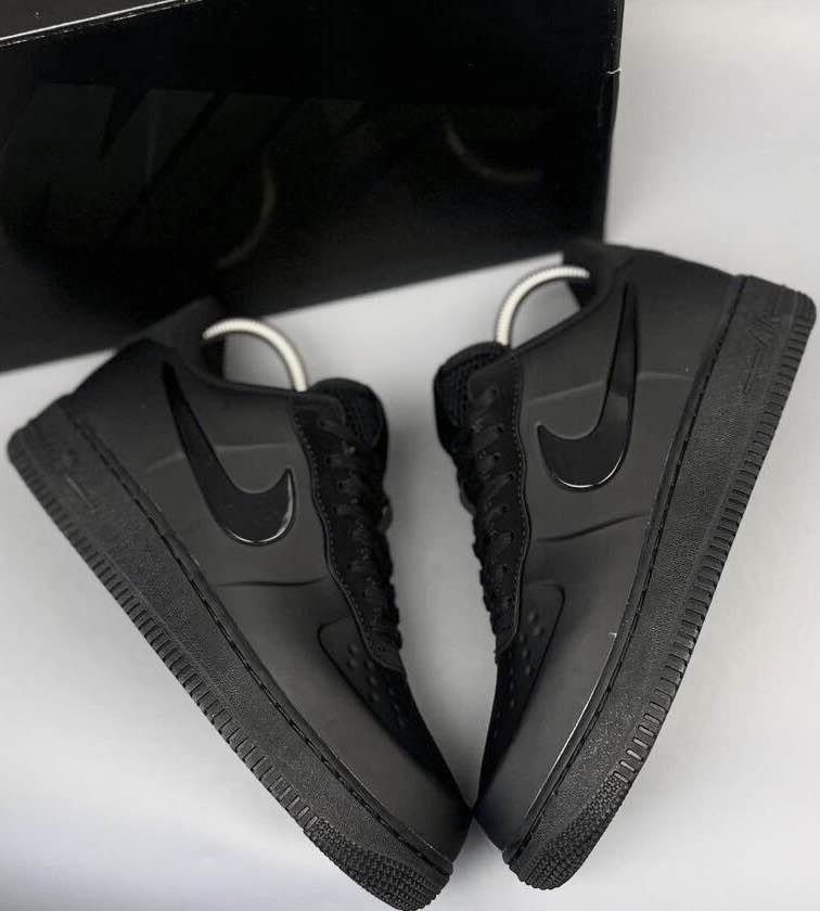Triple Black Foamposite Pro Cup Sneakers