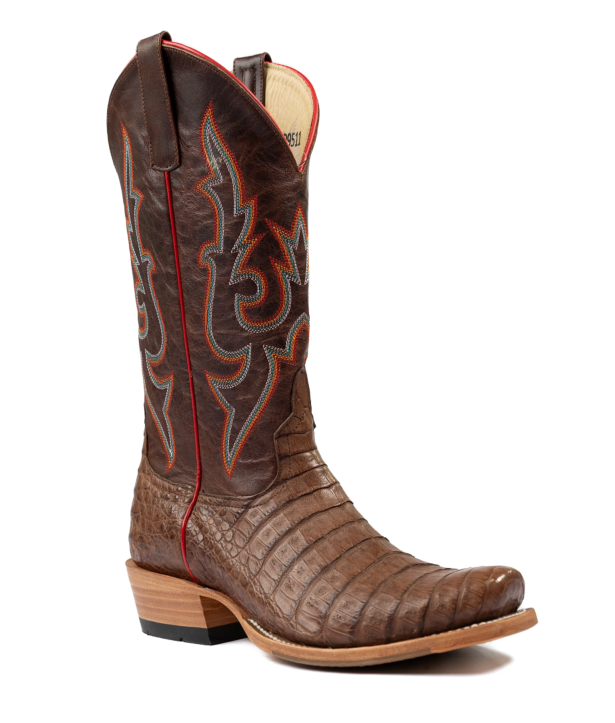 Men's Caiman Belly Leather Boots