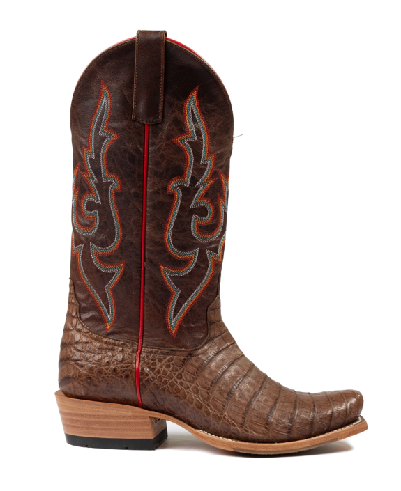 Men's Caiman Belly Leather Boots