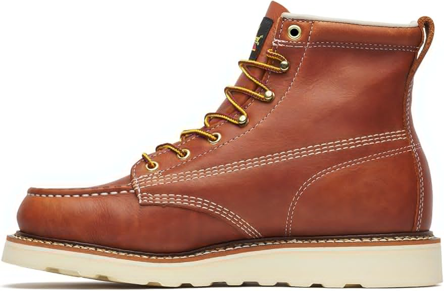 Classic Moc Toe Leather Work Boots