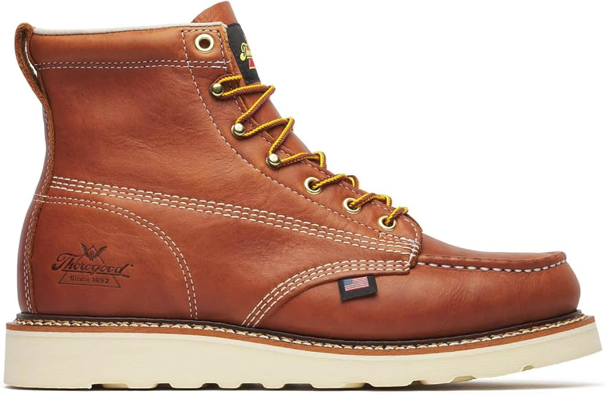 Classic Moc Toe Leather Work Boots