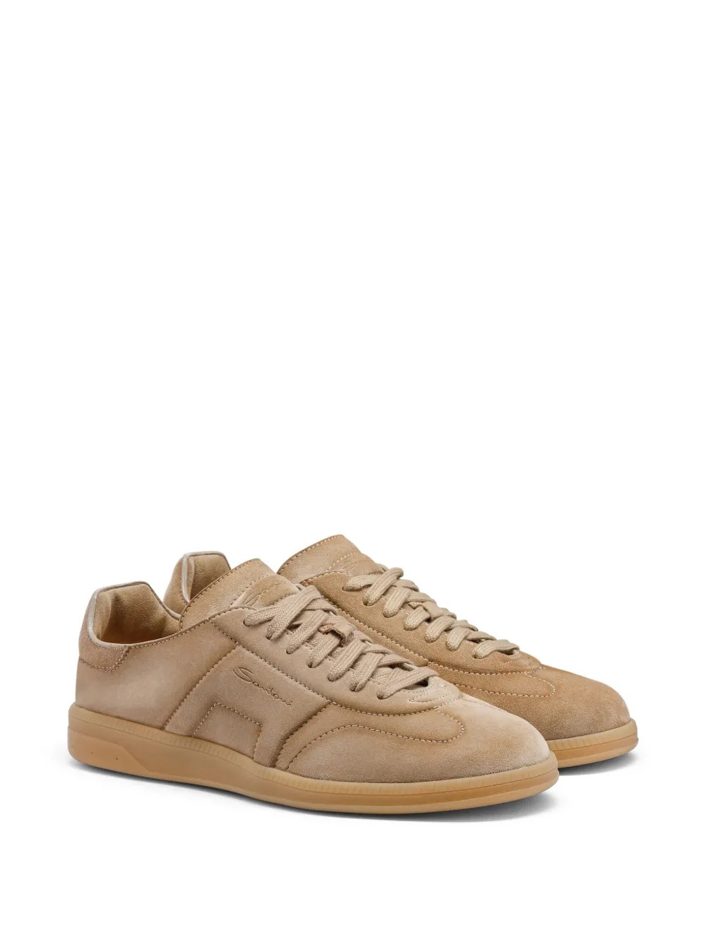 Retro Leather Suede Tennis Sneakers
