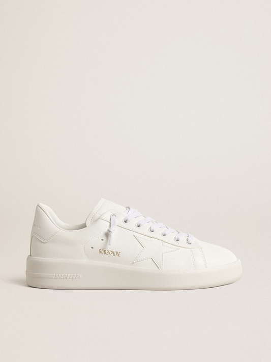 White Star Leather Low-Top Sneakers