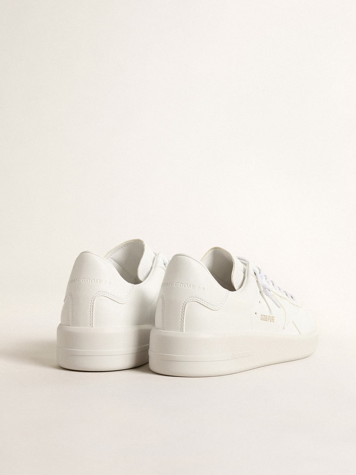 White Star Leather Low-Top Sneakers