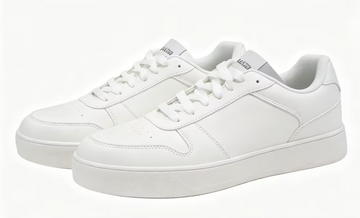 White Casual Court Low-Top Sneakers