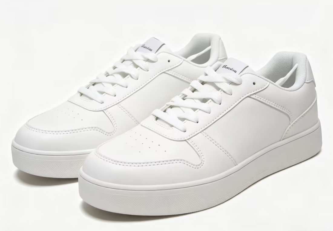 White Casual Court Low-Top Sneakers