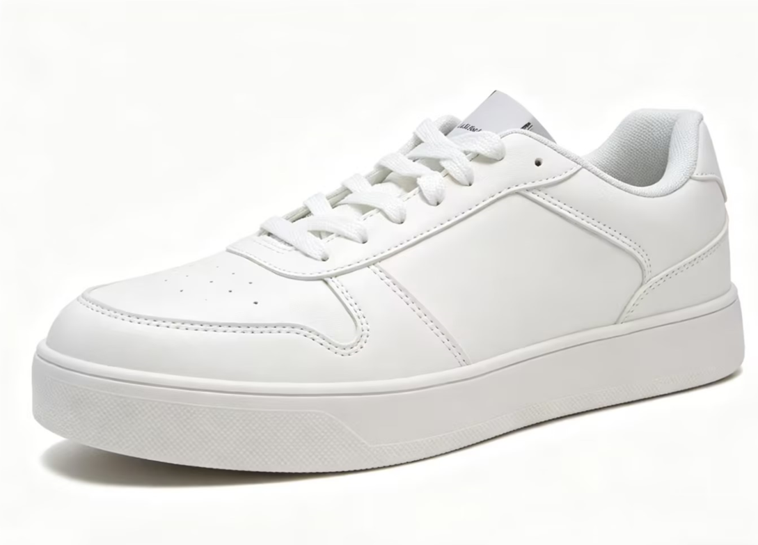 White Casual Court Low-Top Sneakers