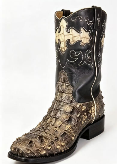 Hornback Alligator Leather Cowboy Boots