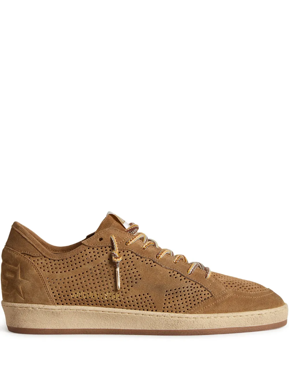 Peforated Suede Low-Top Sneakers