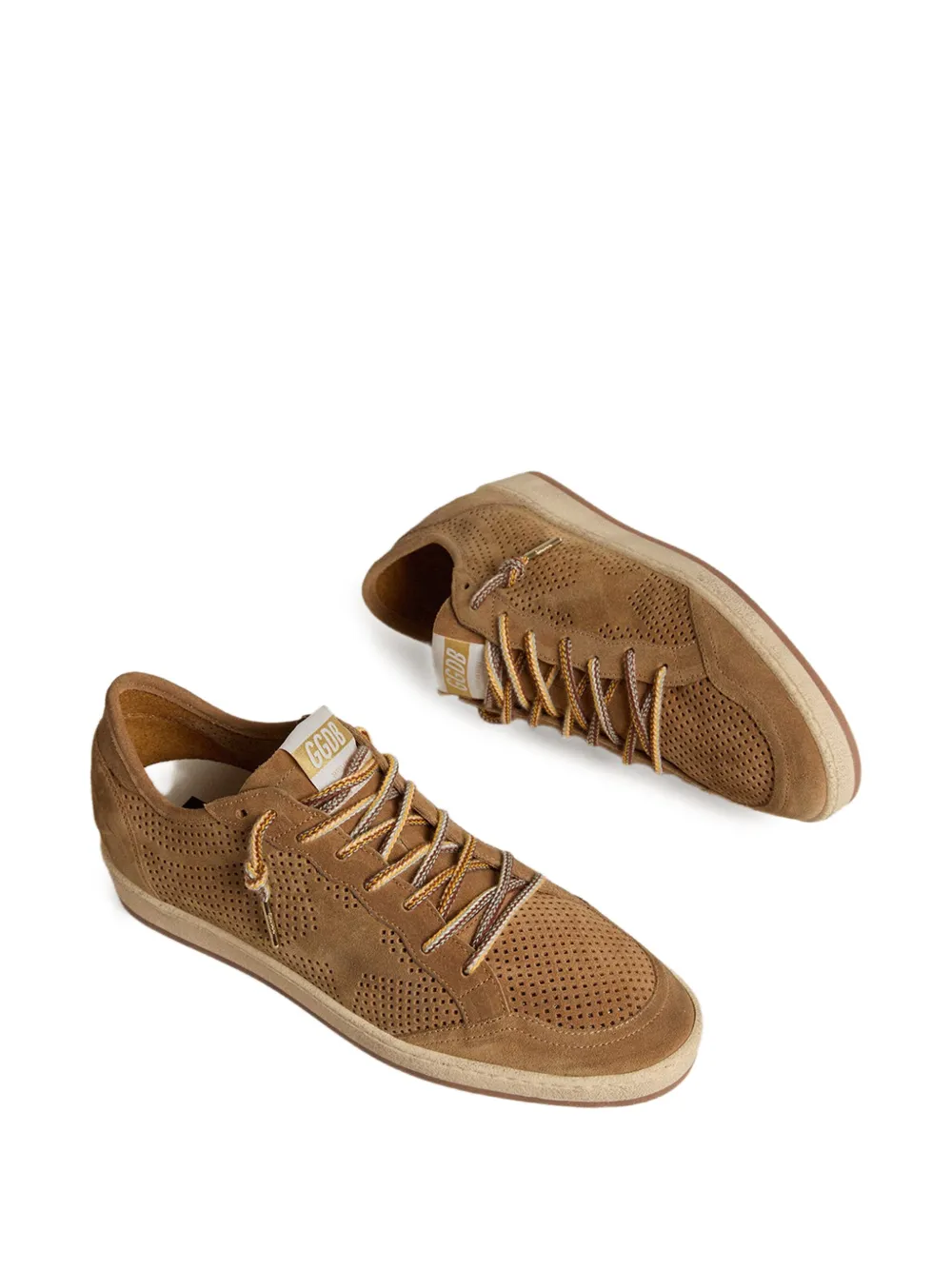 Peforated Suede Low-Top Sneakers