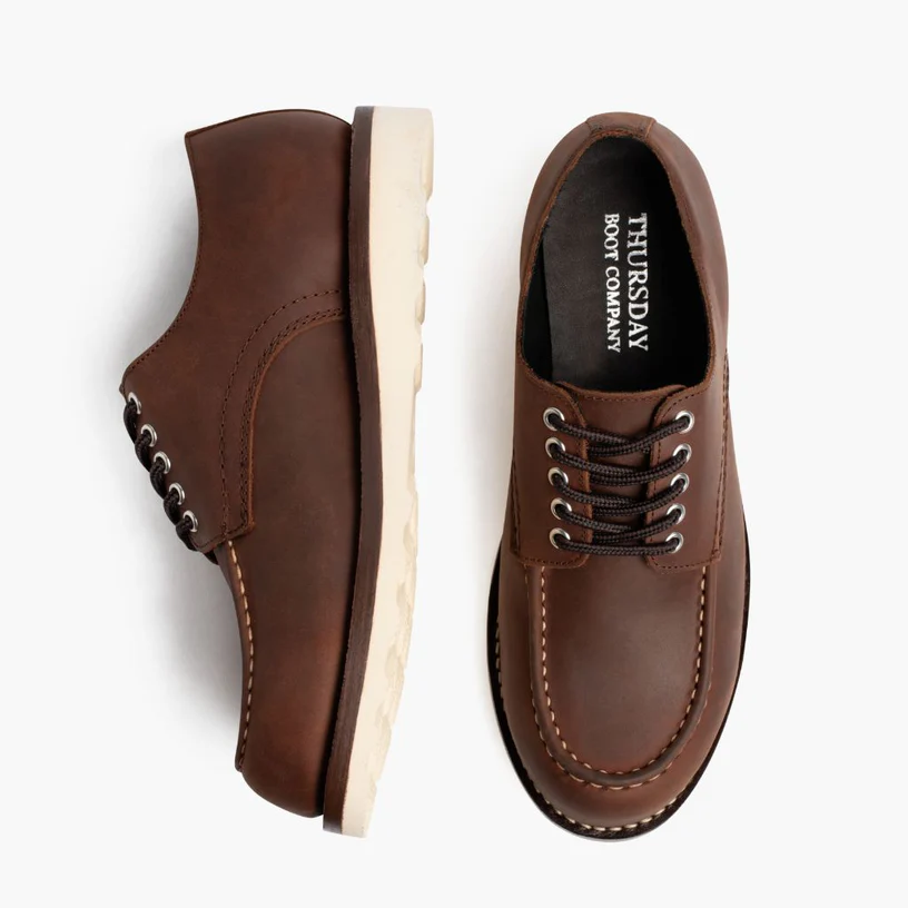 Adobe Leather Moc Toe Casual Shoes