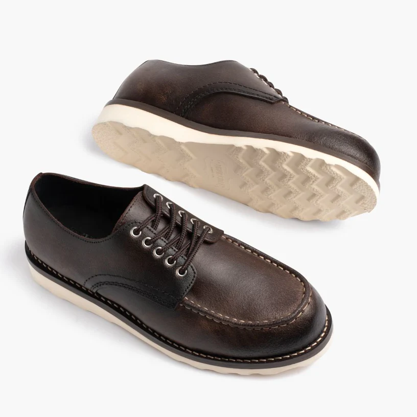 Adobe Leather Moc Toe Casual Shoes