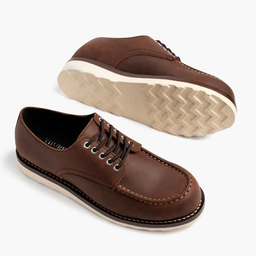 Adobe Leather Moc Toe Casual Shoes