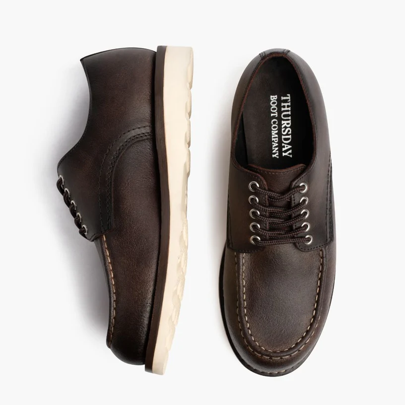 Adobe Leather Moc Toe Casual Shoes