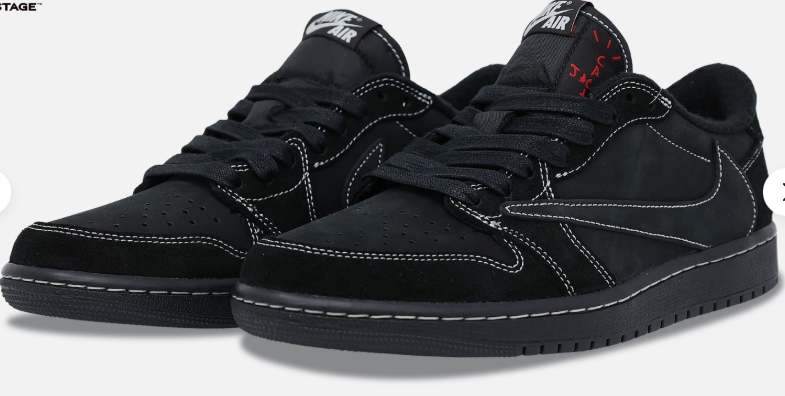 Black Low-Top Retro Street Sneakers
